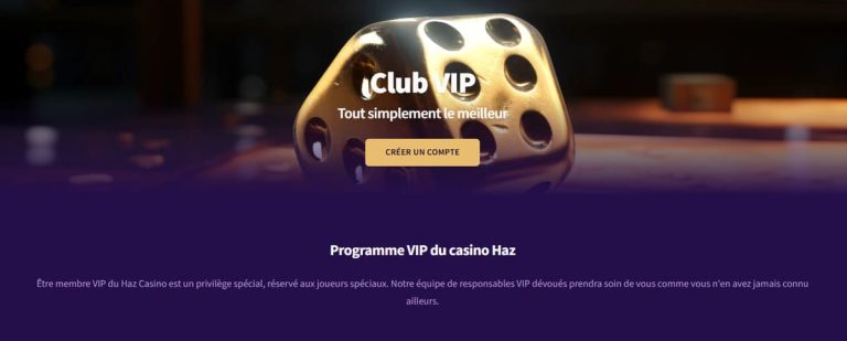 Haz Casino programme VIP